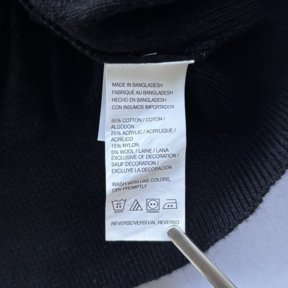 IZOD Sweater Vest Mens XXL Premium Essentials Black Natural Stretch Cotton Blend - Picture 9 of 11